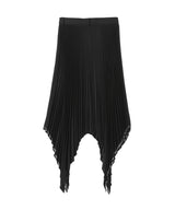 Selvedge Logo Gaba-Dine Pleated Skirt-beautiful people-Forget-me-nots Online Store