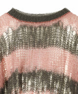 Flip Wooledmohair Damaged Pullover-beautiful people-Forget-me-nots Online Store