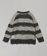 Flip Wooledmohair Damaged Pullover-beautiful people-Forget-me-nots Online Store