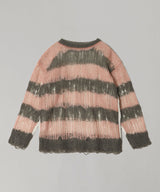 Flip Wooledmohair Damaged Pullover-beautiful people-Forget-me-nots Online Store