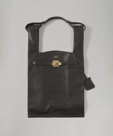 Oiled Leather Large Market Bag-beautiful people-Forget-me-nots Online Store