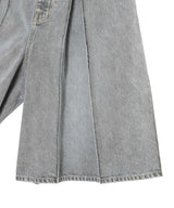 Selvedge Denim O/D Tuck Skirt Pants-beautiful people-Forget-me-nots Online Store