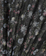 Flower Sheer Jersey Tight-Fit Crew Neck Top-beautiful people-Forget-me-nots Online Store