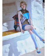 Pilates High Socks / Sheer Socks Set-kotohayokozawa-Forget-me-nots Online Store