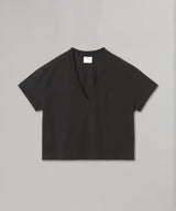V Neck Cropped T-Shirt-courrèges-Forget-me-nots Online Store