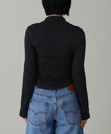 Twist Pique Crop Polo-courrèges-Forget-me-nots Online Store