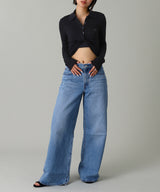 Twist Pique Crop Polo-courrèges-Forget-me-nots Online Store