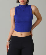 Mockneck Light Rib Top-courrèges-Forget-me-nots Online Store