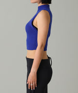 Mockneck Light Rib Top-courrèges-Forget-me-nots Online Store