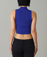 Mockneck Light Rib Top-courrèges-Forget-me-nots Online Store