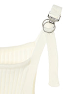 Pointy Buckle Rib Knit Top-courrèges-Forget-me-nots Online Store