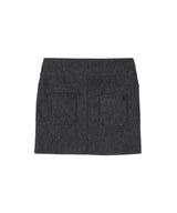 Belted Denim Mini Skirt-courrèges-Forget-me-nots Online Store