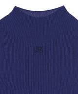 Mockneck Light Rib Top-courrèges-Forget-me-nots Online Store