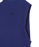 Mockneck Light Rib Top-courrèges-Forget-me-nots Online Store