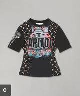 Regenerated Graphic T-Shirts Baby Fit T-Shirt-Marine Serre-Forget-me-nots Online Store