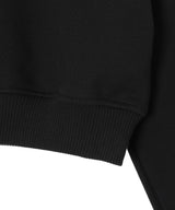 Moon Logo Fleece Cropped Sweatshirt-Marine Serre-Forget-me-nots Online Store