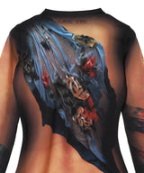 Recycled Draped Statue Jersey Ss Crewneck Top-Marine Serre-Forget-me-nots Online Store