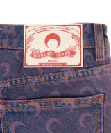 Moon Laser Denim Loose Jeans-Marine Serre-Forget-me-nots Online Store