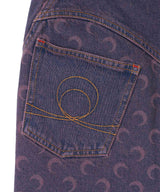 Moon Laser Denim Mini Skirt-Marine Serre-Forget-me-nots Online Store