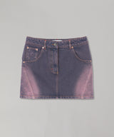 Moon Laser Denim Mini Skirt-Marine Serre-Forget-me-nots Online Store