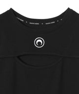 Moon Logo Ribbed Jersey Mini Dress-Marine Serre-Forget-me-nots Online Store