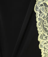 Draped Jersey & Lace Ls Crewneck Top-Marine Serre-Forget-me-nots Online Store