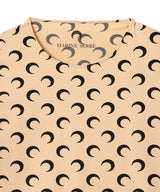 Moon Printed Jersey Ls Crewneck Top-Marine Serre-Forget-me-nots Online Store