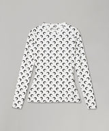 Moon Printed Jersey Ls Crewneck Top-Marine Serre-Forget-me-nots Online Store