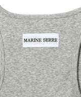 Moon Logo Ribbed Jersey Tank Top-Marine Serre-Forget-me-nots Online Store