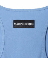Moon Logo Ribbed Jersey Tank Top-Marine Serre-Forget-me-nots Online Store