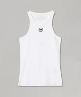 Moon Logo Ribbed Jersey Tank Top-Marine Serre-Forget-me-nots Online Store