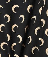 Moon Printed Jersey Capri Pants-Marine Serre-Forget-me-nots Online Store