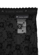 Moonogram Mesh Flock Capri Pants-Marine Serre-Forget-me-nots Online Store