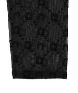 Moonogram Mesh Flock Capri Pants-Marine Serre-Forget-me-nots Online Store