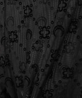 Moonogram Mesh Flock Capri Pants-Marine Serre-Forget-me-nots Online Store