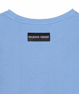 Moon Logo Ribbed Jersey Ls Mini Crewneck Dress-Marine Serre-Forget-me-nots Online Store