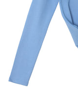 Moon Logo Ribbed Jersey Ls Mini Crewneck Dress-Marine Serre-Forget-me-nots Online Store