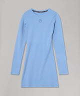 Moon Logo Ribbed Jersey Ls Mini Crewneck Dress-Marine Serre-Forget-me-nots Online Store