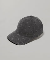 Moon Laser Denim Baseball Cap-Marine Serre-Forget-me-nots Online Store