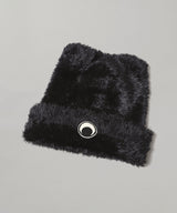 Wild Fluffy Knit Kawaii Beanie-Marine Serre-Forget-me-nots Online Store