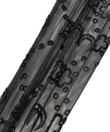 Moonogram Mesh Flock Long Socks-Marine Serre-Forget-me-nots Online Store