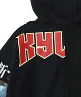 Regenerated Graphic Jersey Cropped Zipped Hoodie-Marine Serre-Forget-me-nots Online Store