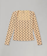 Moon Printed Jersey Ls Squareneck Top-Marine Serre-Forget-me-nots Online Store