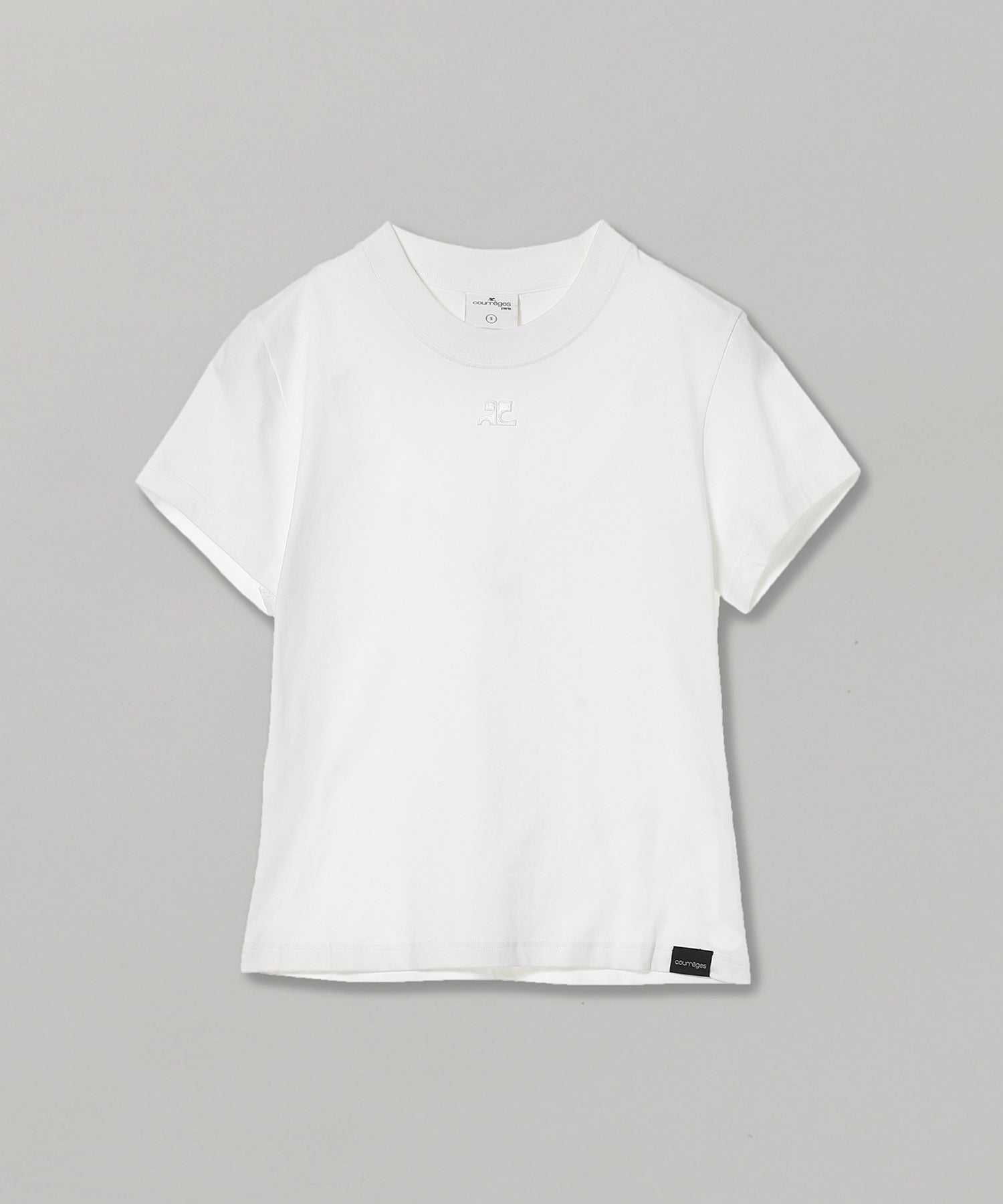 Courreges クレージュ acロゴ ノースリーブ Tシャツ トップス 黒-