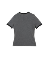 Signature Contrast T-Shirt-courrèges-Forget-me-nots Online Store