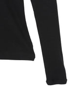 Long Sleeve Zip 90S Rib Top-courrèges-Forget-me-nots Online Store