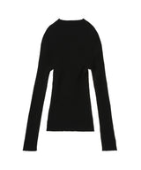 Frame Contrast Rib Knit Sweater-courrèges-Forget-me-nots Online Store