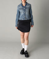 Circle Satin Mini Skirt-courrèges-Forget-me-nots Online Store