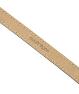 Ac Leather 15Mm Belt-courrèges-Forget-me-nots Online Store