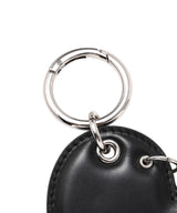 Heart Black Nappa Keychain-JUSTINE CLENQUET-Forget-me-nots Online Store